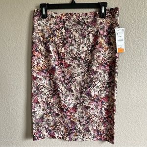 NWT ZARA floral-print pencil skirt